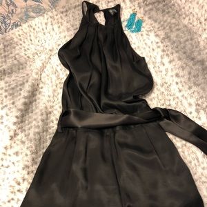 Black Silky Romper! 🔥